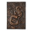 Carnet de notes rétro en relief PU A5, bloc-notes à-Marron rouge 1