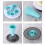 Foldable Piping Bag Holder Stand with Storage Tray-Floral shelf 5