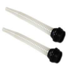 2 Pièces Tuyau Allongement Pour Bec Verseur Bidon Huile Plastique