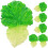 6St Simulation Grüne Salatblätter PVC Lebensmitteldekoration 3