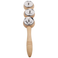 Cloche Bois Khaki Instrument Percussion Enfant Jouet Musical