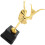 Delicate Golden Ballet Dance Trophy with Stable Plastic Base 10