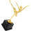 Delicate Golden Ballet Dance Trophy with Stable Plastic Base 9