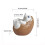 Ceramic Hedgehog Eggs Cup Nontoxic Succulents Plant-White 4