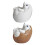 Ceramic Hedgehog Eggs Cup Nontoxic Succulents Plant-White 2