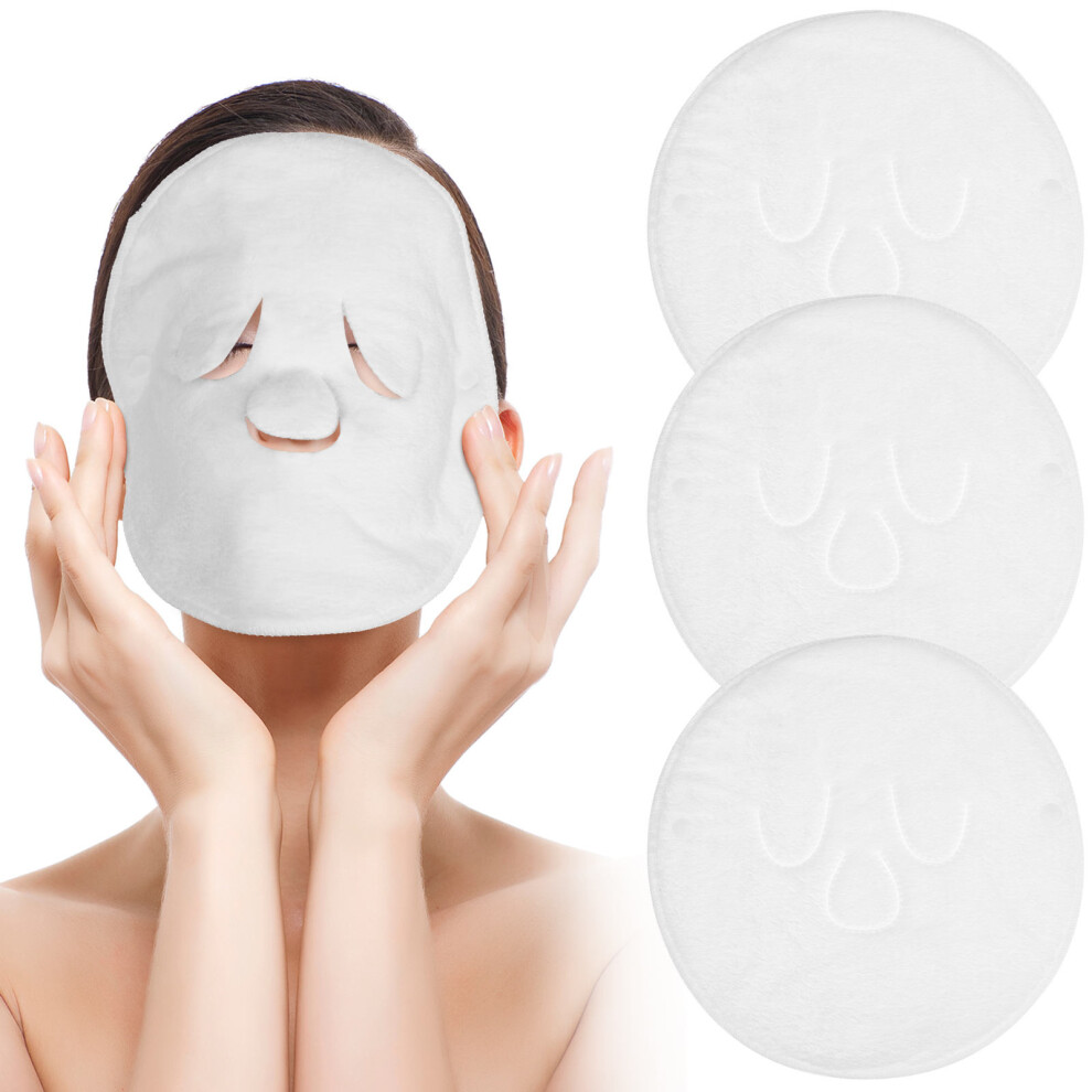Happyyami 3 Pcs Face Towel Masks For Steamer Warm Compress Facial Use