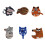 Cute Animal Print Coaster Premium Felt Table Protectors For-2 6