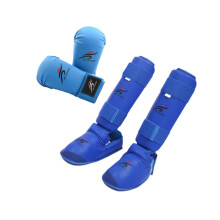 Karate Sparring Gear Set Accessories Training Equipment Gloves Shin Pads for Muay Thi
