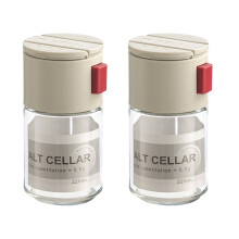 2Pcs Salt Control Bottle Combining Portioned Pouring-Red