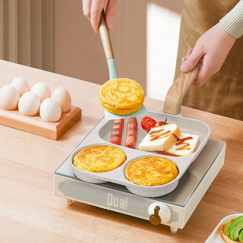 Multipurpose Breakfast Cookware Quick Heating 3 Section-Style 1 1