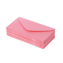 50 stuks kleurrijke enveloppen set 6x10cm voor mail brief-Roze