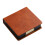 Distributeur de notes mémo en cuir luxueux,-bord huilé marron 1