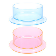 2Pcs Plastic Reptile Food And Water Bowl For Hamster Dispenser