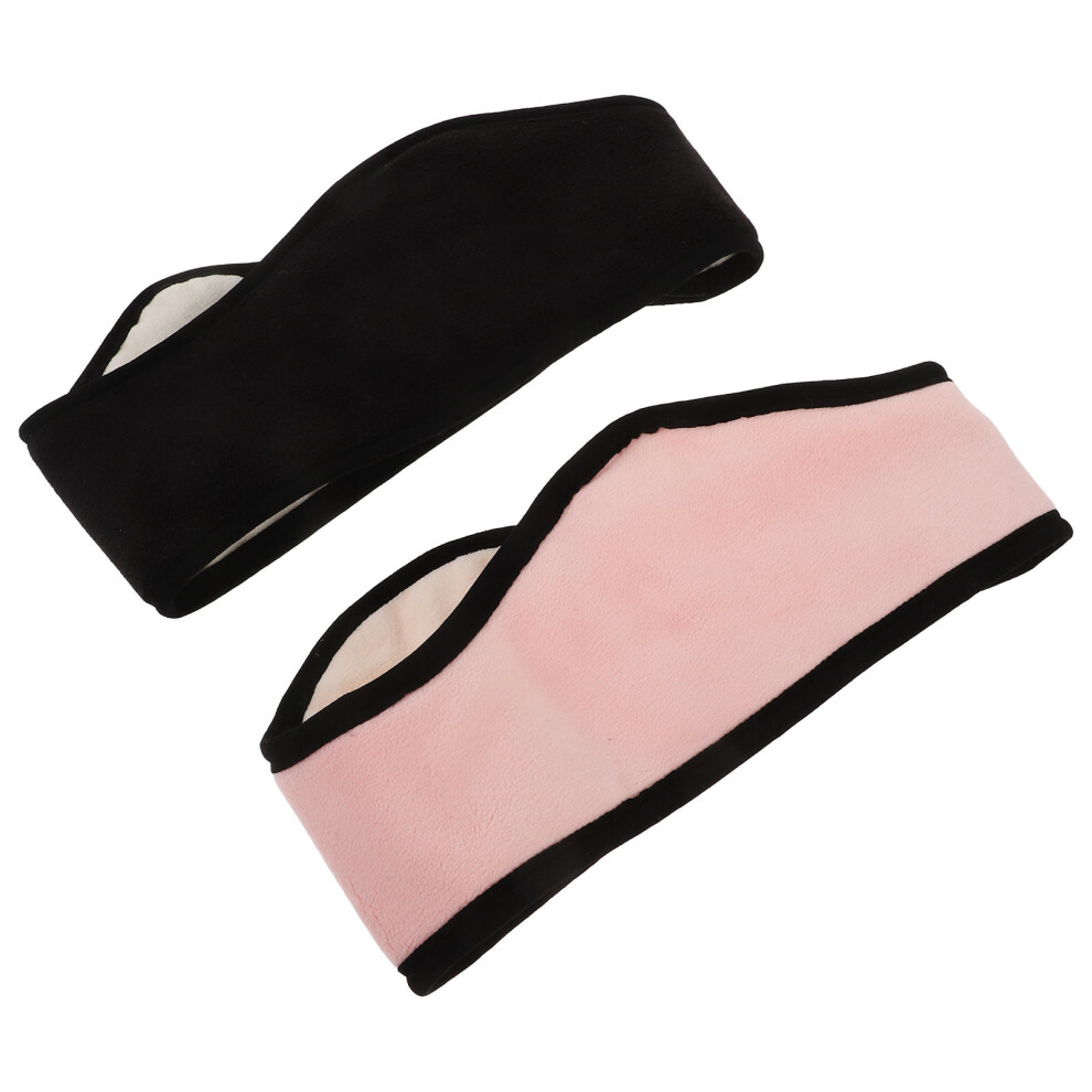 Vaguelly Black Sleep Mask Earmuffs Adjustable Noise Cancelling For Travel Home
