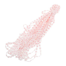 Embroidery Flower Trim Pink Polyester Silk For Decoration 1pc