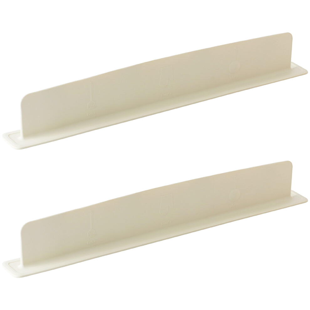 Pack Of 2 Nonslip Suction Splash Shield Kitchen- Off White 7754000918577