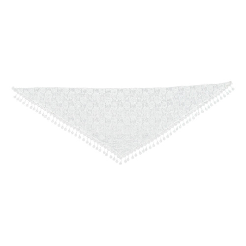 Witte Polyester Kant Sjaal Mantilla Vrouwen