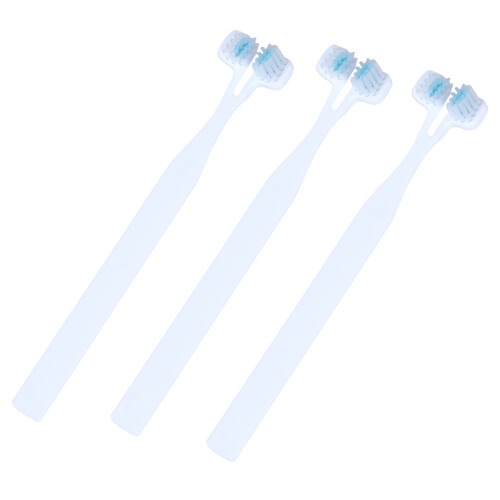 3Pcs Pet Double Head Teeth Brush Cleaning Tool For Cat Dog