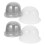 20Pcs Plastic Hat Stand With Clear Dome Cap Holders For Wigs 57Cm 11