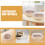 20Pcs Plastic Hat Stand With Clear Dome Cap Holders For Wigs 57Cm 9