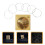 6Pcs Wood And Metal Guitar Replacement Strings 10