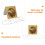 6Pcs Wood And Metal Guitar Replacement Strings 7