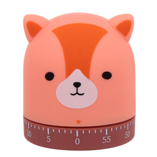 1Pc Cartoon Foxes Mechanical Timer For Cooking And Household Use