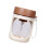 Automatic Coffee Mixer Cup Fast Stirring PC Materials Mug-brown 1