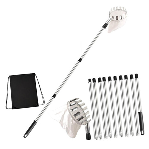Flexible Fruit Gathering Tool With 5 9 Inch Metal Head-400cm