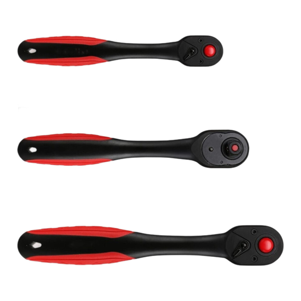 Multisize Ratchet Wrench 72Tooth Gear-Red 72 Tooth Bent Handle 7754000917617