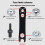 Four Point Grinder Tool 10mm 13mm 17mm Hexagonal Holes 14mm 5