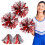 4 pompons pour cheerleaders, accessoires main pour équipe d'animation 1