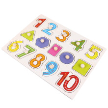 One Set Wooden Numbers Puzzle Toy For Kids Creative Jigsaw Plaything