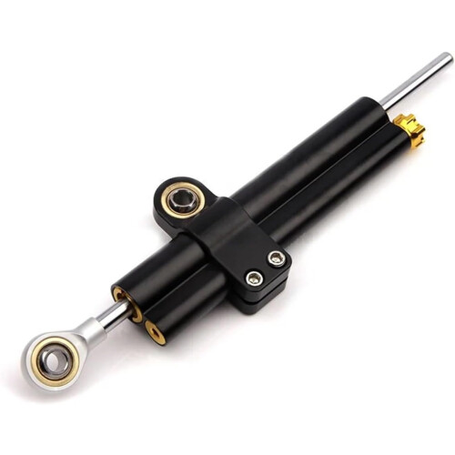 Universal 258mm Motorcycle Steering Damper Gold Adjustable Stabilizer Durability Aluminum 2
