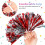 4 pompons pour cheerleaders, accessoires main pour équipe d'animation 9