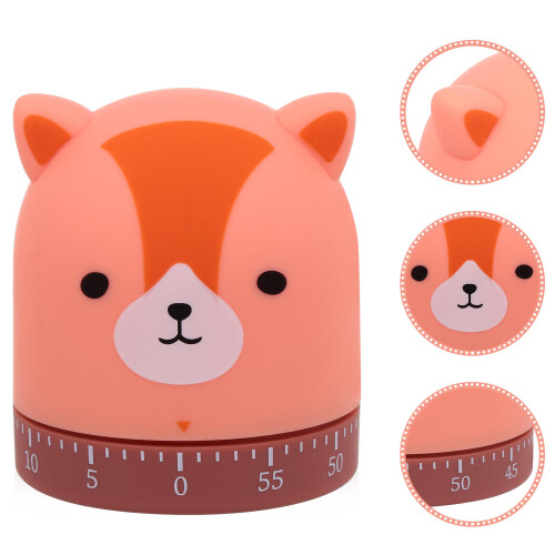 1Pc Cartoon Foxes Mechanical Timer For Cooking And Household Use 1