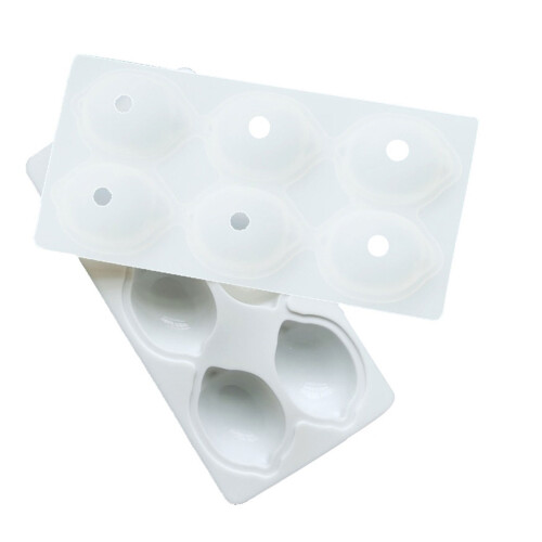 Silicones Cake Molds 6 Cavity Design Lemon Shape For Freezing