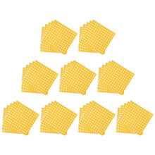 100Pcs Grease-Proof Oil-Proof Sandwich Wrappers Yellow