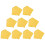 100Pcs Grease-Proof Oil-Proof Sandwich Wrappers Yellow 1