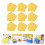 100Pcs Grease-Proof Oil-Proof Sandwich Wrappers Yellow 8