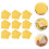 100Pcs Grease-Proof Oil-Proof Sandwich Wrappers Yellow 9