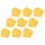 100Pcs Grease-Proof Oil-Proof Sandwich Wrappers Yellow 2