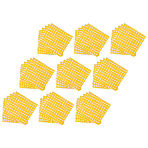 100Pcs Grease-Proof Oil-Proof Sandwich Wrappers Yellow 1