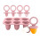 Silicone Teething Ice Cubes Molds For Babies-Deep pink Model B 1
