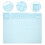 Sky-Blue Silicone Drawing Mat for Kids Waterproof Craft Surface 11