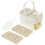 Plastic Ice Maker Reusable Press Type Ice-Beige 56 grid double 1