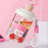 Portable Mixing Cup With Integrated Stirrer Spill-White pink 6
