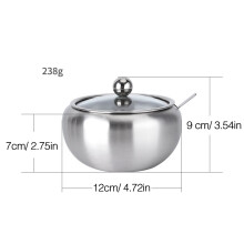 Gewürzglas Zuckerbehälter Mit Deckel Und Löffel Größe L