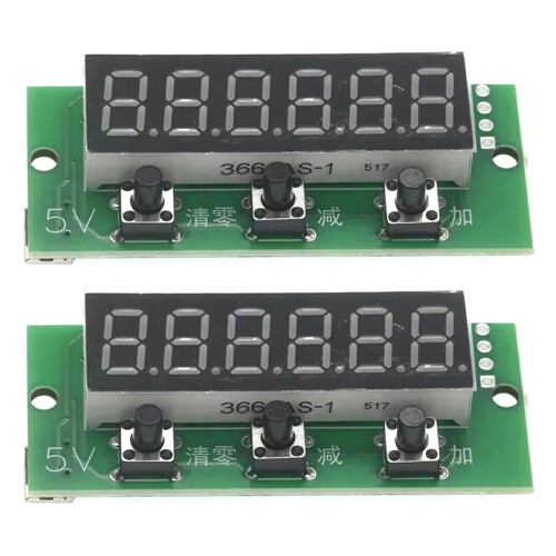 5V 6 digitale rode digitale tellermodule voor optellen-2 stuks