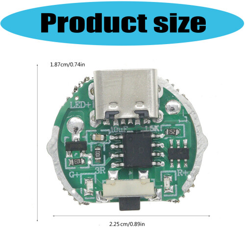 10W LED-zaklamp-drivermodule Dubbele-Pakket van vijf 2